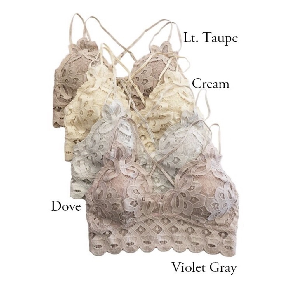 🆕 Lena Crochet Lace Bralette - Burgundy - Picture 7 of 8